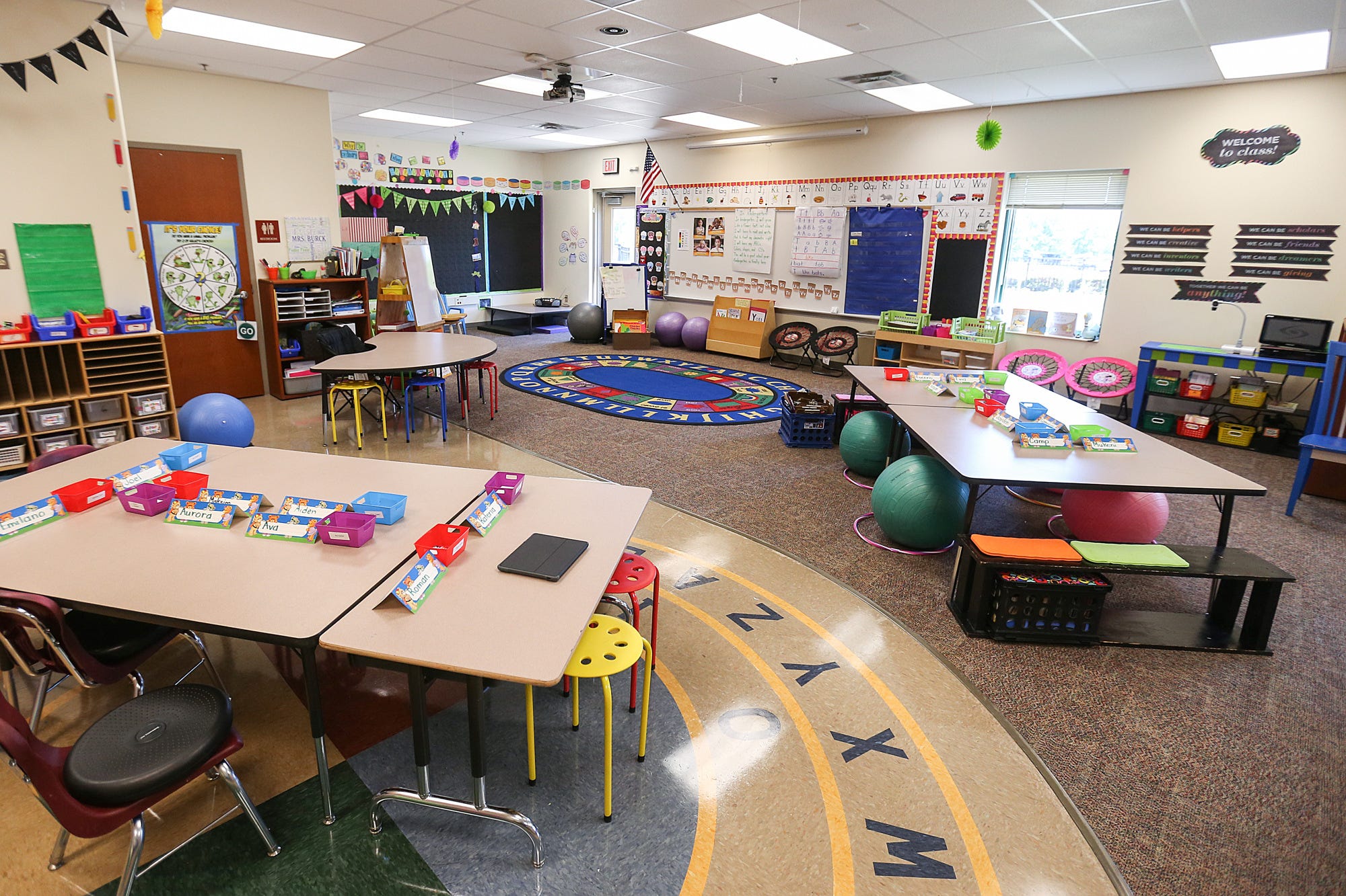 kindergarten school desk